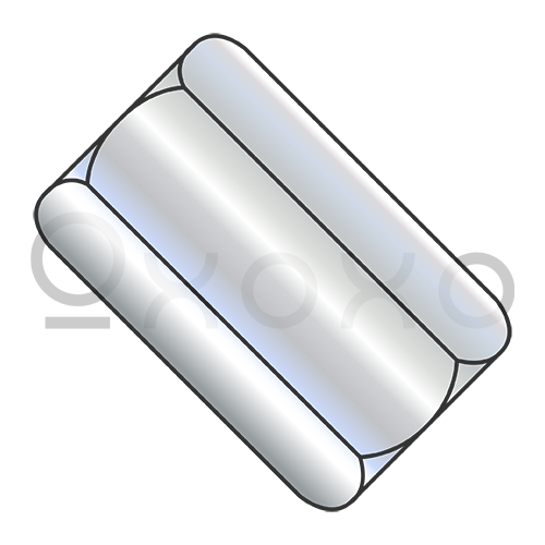 7/8-9X2 1/2 Hex Rod Coupling Nut 1 1/4 inch Across Flats Zinc