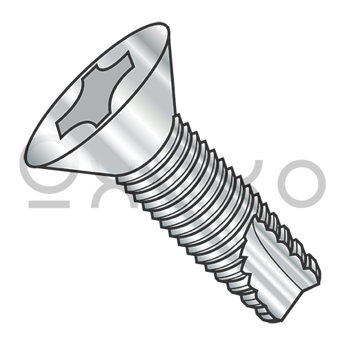 6-32X3/8 Phillips Flat Thread Cutting Screw Type 23 Fully Threaded 18 8 Stainless Steel