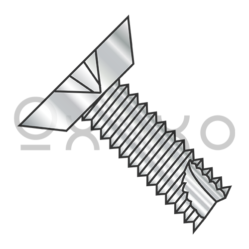 4-40X1/4 Phillips Flat Undercut Thread Cutting Screw Type 23 Fully Thrd 18-8 Stainless