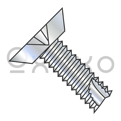 2-32X1/4 Phillips Flat Undercut Thread Cutting Screw Type 25 Fully Threaded Zinc