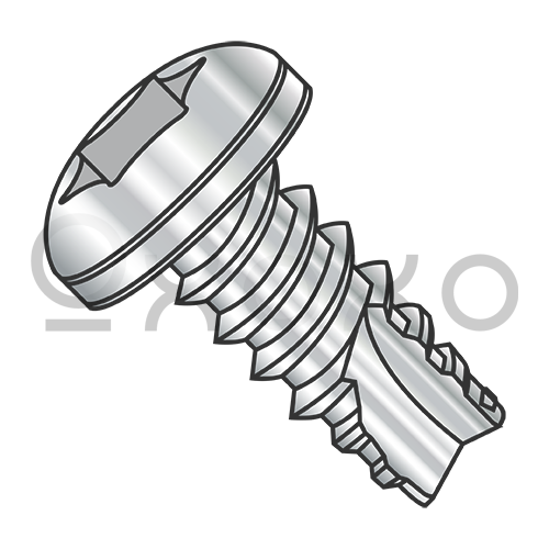 6-20X3/8 6 Lobe Pan Thread Cutting Screw Type 25 Fully Threaded 18 8 Stainless Steel