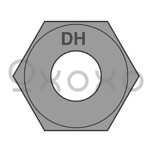 1-8 Heavy Hex Structural Nuts A 563 D H Plain USA