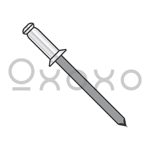 1/8X.06-.12 Countersunk Aluminum Rivet With Steel Mandrel