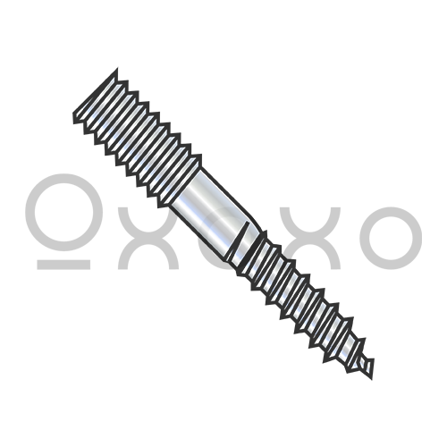 1/4-20X4 1/2 Hanger Bolt Plain Center Zinc