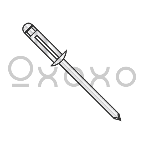 5/32X.039-.118 Aluminum Aluminum Trebol Dome Head Rivet