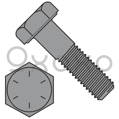1 1/2-6X7 Coarse Thread Hex Cap Screw Grade 8 Plain Imported
