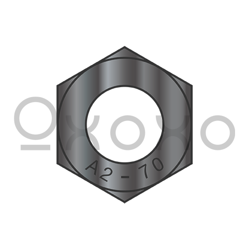 M3-0.5 Din 934 Metric Hex Nuts 18 8 Stainless Steel Black Oxide