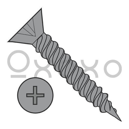 5-20X5/8 Phillips Flat Hinge Screw Twinfast Fine Thread Fully Threaded Plain