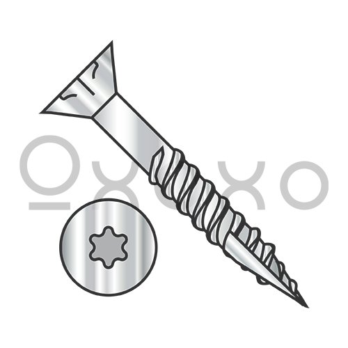 8-8X1 1/4 6 Lobe Flat Nib Coarse Thrd Type17 Exterior Screw 2/3 Thred 18 8 Stainless Steel