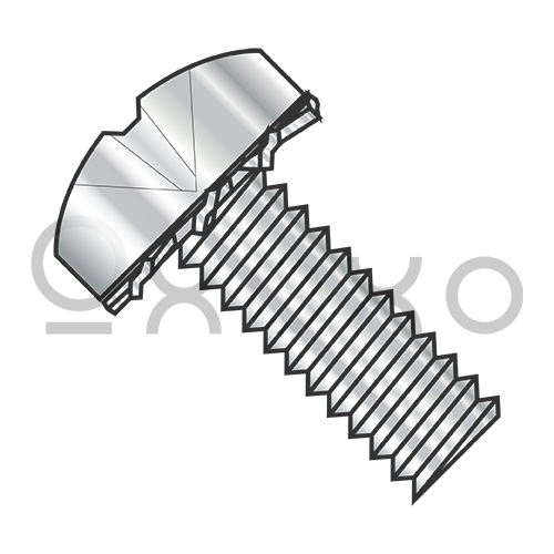 2-56X1/4 Phillips Pan External Sems Machine Screw Fully Threaded 18-8 Stainless Steel