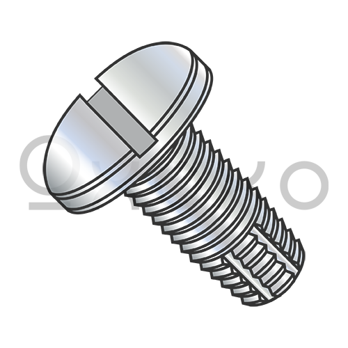 2-56X1/4 Slotted Pan Thread Cutting Screw Type F Fully Threaded Zinc