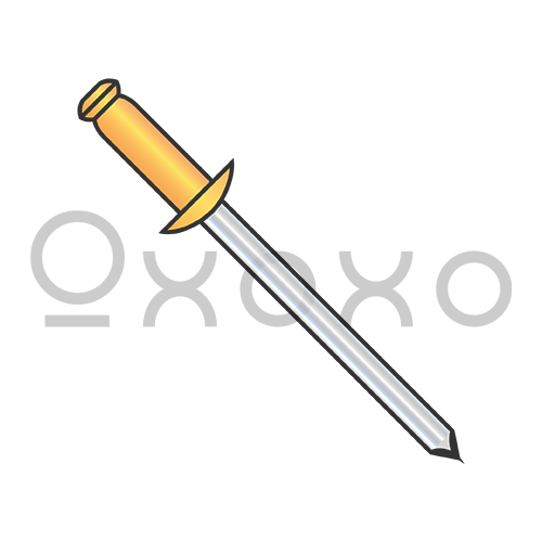 1/8X.06-.12 Copper Rivet With Steel Mandrel Zinc Plated