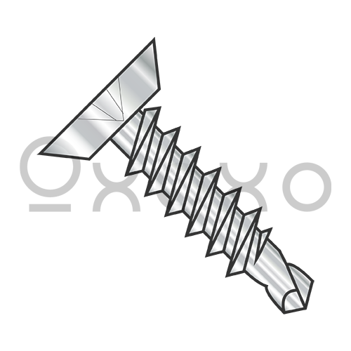 6-20X3/8 Phillips Flat Undercut Full Thread Self Drilling Screw 410 Stainless Steel