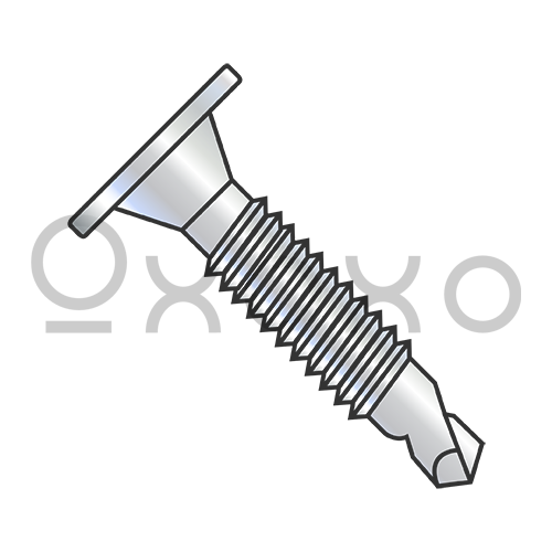 10-24X1/2 Phil Wafer Head #3 Point Self Drill Screw Machine Screw Full Thread ZincBake
