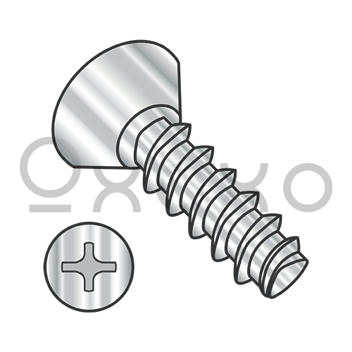 2-28X1/4 Phillips Flat U/C Plastite Alternative 48-2 Full Thread 18-8 S/S Pasivated & Wax