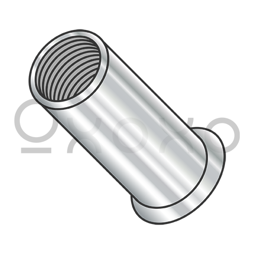 8-32-.080 Small Head Rivet Nut Stainless Steel Cleaned and Polished NON-RIBBED