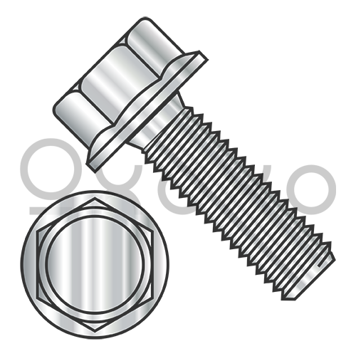 M10-1.5X20 Metric Din 6921 Indent Hex Flange Washer Non-Serrated Screw Ful Thd A2 Stainless