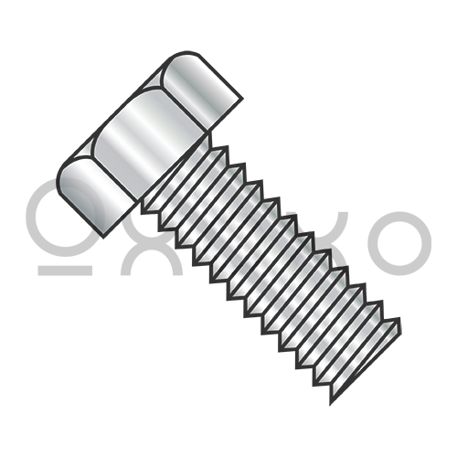 4-40X1/4 Unslotted Indented Hex Head Machine Screw Fully Threaded 18-8 Stainless Steel