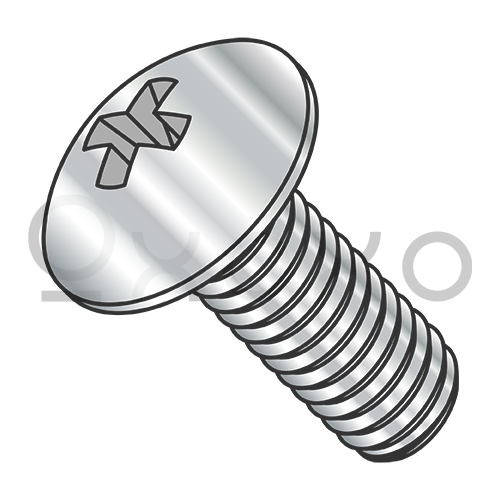 M2.5-0.45X10 JISB 1111 Metric Phillips Truss Machine Screw Full Thread A2 Stainless Steel