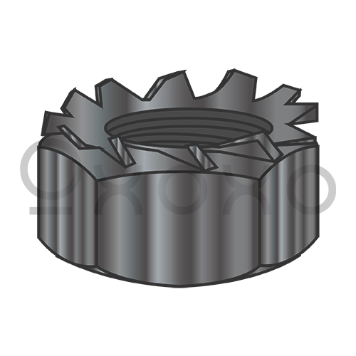 M10-1.5 Metric Class 8 K Lock Nut Black Oxide And Oil