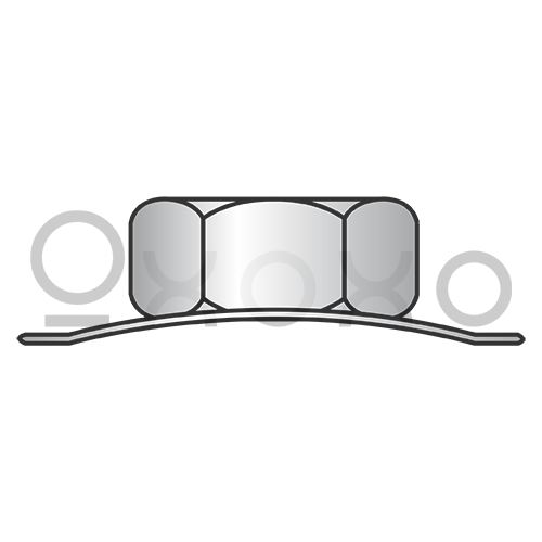 M10-1.5 Metric Conical K Keps Lock Nut A2 Stainless Steel Passivated