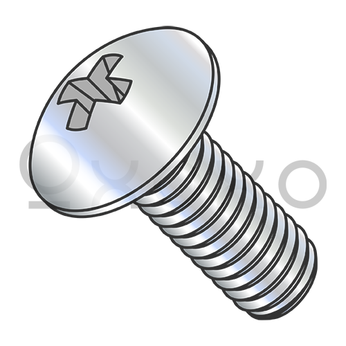 2-56X3/16 Phillips Truss Full Contour Machine Screw Fully Threaded Zinc