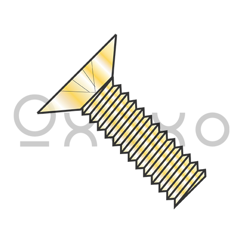 4-40X3/16 MS24693 Military Phillips Flat 100 Degree Full Thread Machine Screw Cadmium