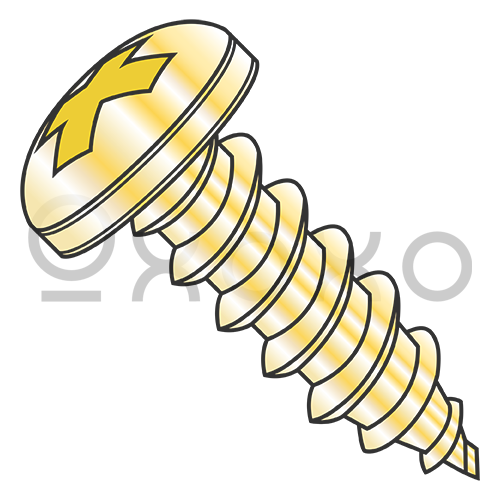 2-32X3/16 MS51861 Military Phillips Pan Type AB Sheet Metal Screw Cadmium
