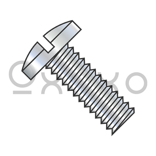 2-56X1/8 Slotted Binding Undercut Machine Screw Fully Threaded Zinc
