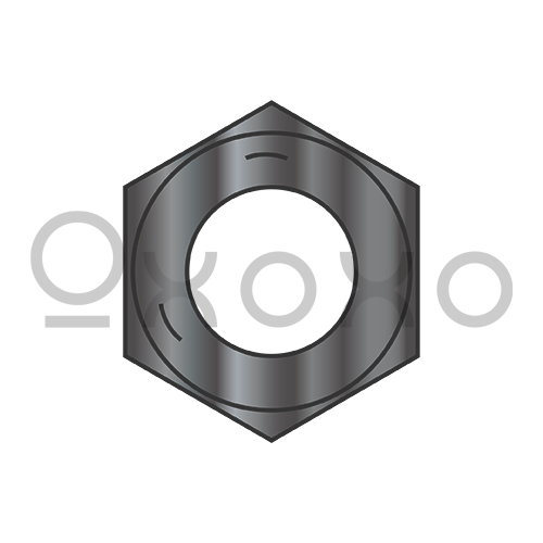 1/4-20 Coarse Thread Finished Hex Nut Grade 5 Black Oxide and Oil