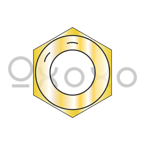 1-8 Coarse Thread Finished Hex Nut Grade 8 Zinc Yellow