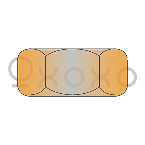 1-8 Finished Hex Nut Silicon Bronze