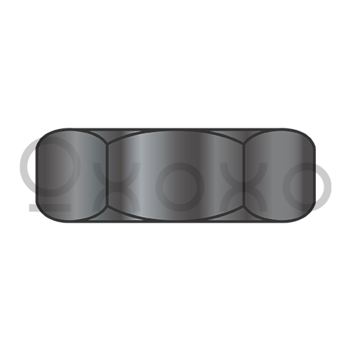 4-40X1/4X3/32 Standard Pattern Hex Machine Screw Nut Black Zinc