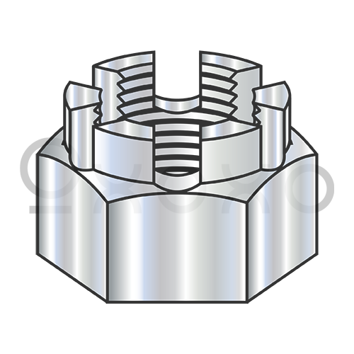 1-14 Castle Nut Grade 5 Zinc