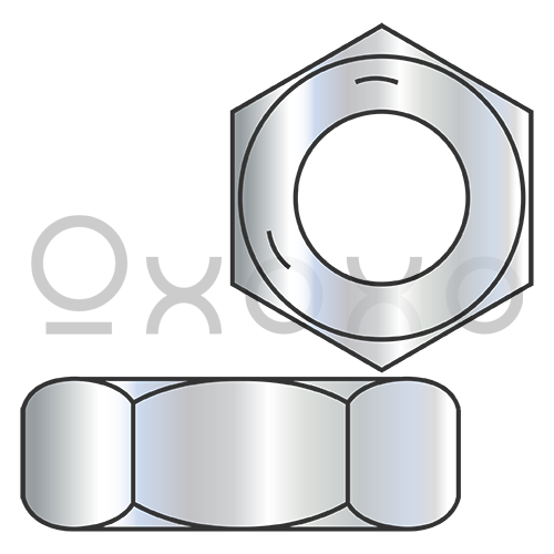 1/4-20 Hex Jam Nut Grade 5 Zinc