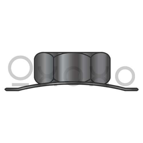 4-40 Conical K Keps Lock Nut Black Oxide And Oil