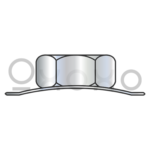 4-40 Conical K Keps Lock Nut Zinc and Bake