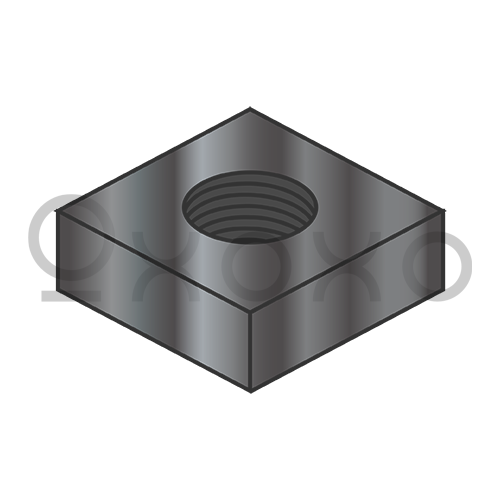 1/4-20 Square Machine Screw Nut BLack Oxide