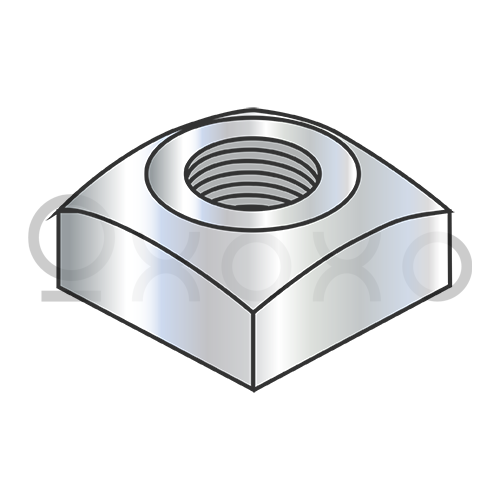1-8 Regular Square Nut Zinc