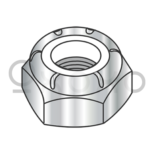 4-40 NTM Thin Pattern Nylon Insert Hex Lock Nut 18 8 Stainless Steel