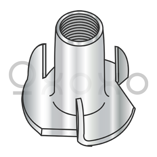 8-32X1/4 3 Prong Tee Nut 18 8 Stainless Steel