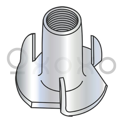 4-40X1/8 3 Prong Tee Nut Zinc
