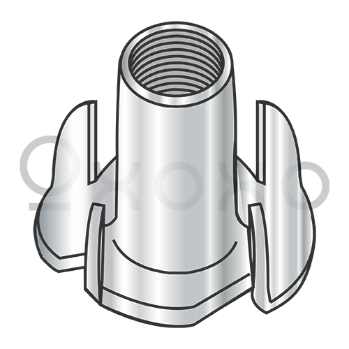 1/4-20X5/16 4 Prong Tee Nut 18 8 Stainless Steel