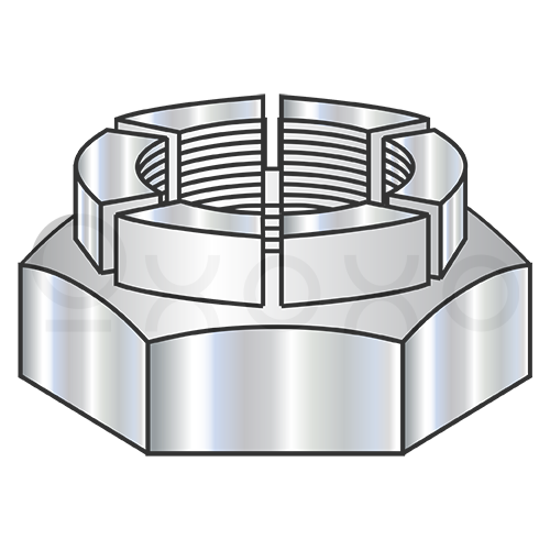1-8 Flex Type Hex Lock Nut Thin Height Heavy Hex Cadmium and Wax