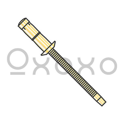 3/16X.06-.14 Water Resistant Dome Structural Rivet Zinc