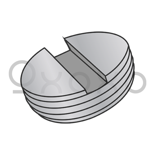 3/4-14 Slotted Pipe Plug Die Cast Zinc Alloy
