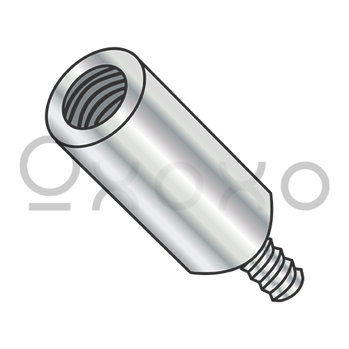4-40X1/4 One Quarter Round Male Female Standoff Brass Nickel