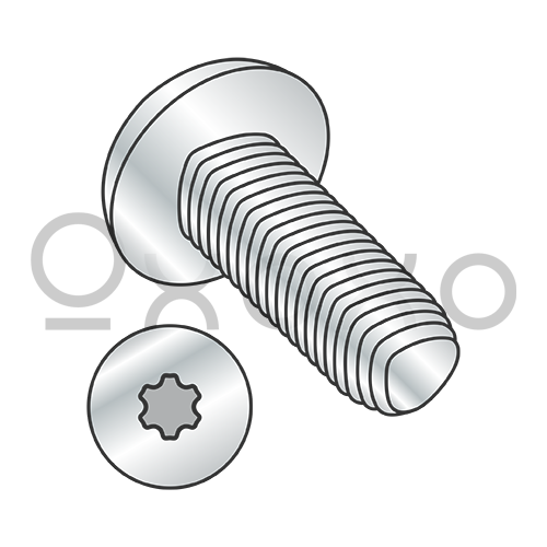 4-40X1/4 6Lobe Plus Pan Taptite Alternate Thread Rolling Screw Full Thrd Zinc Bake & Wax