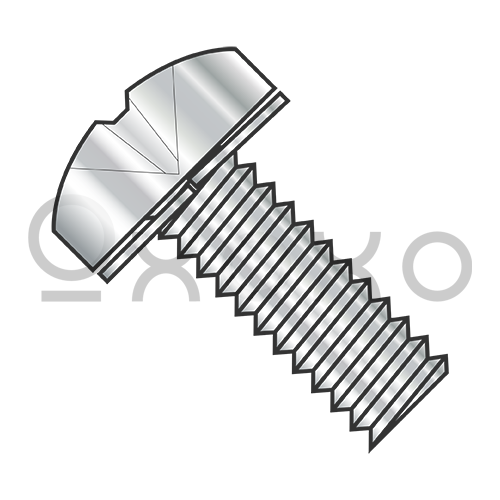 2-56X3/16 Phillips Pan Split Lock Washer Sems Fully Threaded 18 8 Stainless Steel