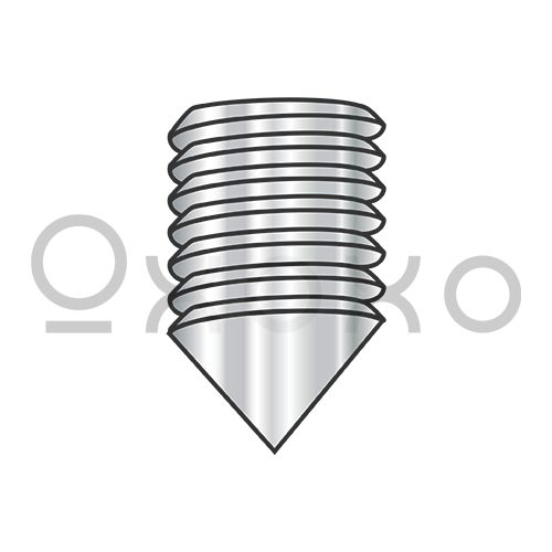 2-56X1/8 Coarse Thread Socket Set Screw Cone Point Imported 18 8 Stainless Steel